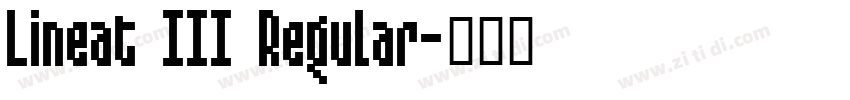 Lineat III Regular字体转换